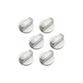 Miniatyrbilde 1 av 5: Gassknapper 6mm universal universal universal knapper komfyrknapp sølv gasskomfyrknapper for ovn og gasskomfyr 6 rom