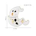 Miniatyrbillede 3 af 4: 1 stk Iøjnefaldende Delikat Sød Halloween Brosche Spøgelsesbrosche Kvinde Brosche Nål Til Halloweenfest