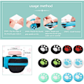 Miniatyrbild 3 av 5: 16 Switch Thumb Handle Covers (Multi color), Game Handle Covers Silicone Analog Rocker Covers Kawaii Game Handle Covers Replacement Thumb Handle Cov