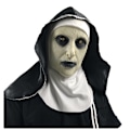 Miniatyrbillede 3 af 4: Nonne Maske Halloween Horror Scary Scary Beam Kvindelig Spøgelse Ansigt Hoved Tricky Fest Rekvisitter