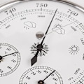 Miniatyrbillede 3 af 4: Dial Termometer Hygrometer med 130 mm Termometer Hygrometer og Atmosfærisk Tryk Barometer Termometer Hygrometer med Ramme