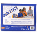 Miniatyrbilde 4 av 5: Sequence Premium Stunning sett med gigantisk sjakkbrett (20,25 x 26,25 tommer), eksklusive brikker og deluxe-kort, blå, alder 7+