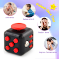 Miniatyrbild 3 av 4: Antistress Fidget Toy Cube Anti Stress Toy Decompression Toy Cube med 6 lugnande moduler för barn och vuxna