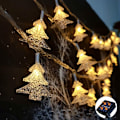 Miniatyrbilde 1 av 5: Utendørs solcelle lyslenke, 6,5m, 30 LED, vanntett, 8 lysmoduser, for hagetre, jul, varmhvit