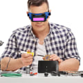 Miniatyrbillede 5 af 5: Svejsebriller (blå), automatisk solformørkende øjenmaske svejsebrille