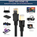 Miniatyrbillede 2 af 5: (15m) Ethernet Kabel Cat 8 Ethernet Kabel, LAN RJ45 SFTP Netværkshastighed 40 Gbps / 2000MHz