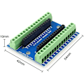 Miniatyrbild 4 av 5: 3 st Nano skruvterminaladapter sköld expansionskort Nano V1.0 AVR AU-modul för Arduino