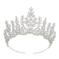 Miniatyrbilde 1 av 5: Bryllupshårpynt, prinsessekrone, bryllupshodeplagg, zirkonkrone, sølv