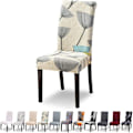 Miniatyrbild 1 av 5: Set med 4 Utdragbara stolsöverdrag Stolsöverdrag Matsal Modern Tvättbart Överdrag Stolsöverdrag För Matsal Restaurang Hotell Bukett, Beige lea