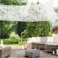Miniatyrbillede 5 af 5: Skygge sejl, rektangulært skygge sejl design 5x4m hvid camouflage, solbeskyttelsesnet udendørs camouflagenet