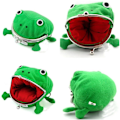 Miniatyrbillede 3 af 5: 2 stk. Frø Naruto Søde Plys Pung til Unisex Børn Kreativ Pung Billig (Grøn, One Size)