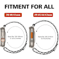 Miniatyrbillede 4 af 4: Egnet til Apple Watch-rem 42/44/45/49MM