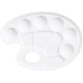 Miniatyrbillede 2 af 5: Hvid - 1 stk. Oval Malingbakke i Plast