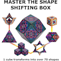 Miniatyrbillede 2 af 3: 3D Rubik's Cube Transformation Box Gave Dekompression Uddannelse Legetøj Udvalg af Magnetiske Rubik's Cube