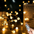 Pikkukuva 1 / 5: 33 jalkaa 100 LED-pallovalosarja, keijusarjavalot sisä- ja ulkotiloihin, juhliin, häihin, joulukuuseen, puutarhan koristeluun, lämmin valkoinen