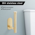 Pikkukuva 3 / 5: Yksi koko harjattu messinki WC-paperiteline, seinään kiinnitettävä WC-paperiteline, 304 ruostumattomasta teräksestä valmistettu WC-paperiteline, poraamaton WC-paperiteline