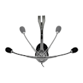 Pikkukuva 2 / 5: H111 Langalliset kuulokkeet, stereokuulokkeet melunvaimennusmikrofonilla, 3,5 mm:n ääniliitäntä, PC/Mac/kannettava/älypuhelin/tabletti - Musta