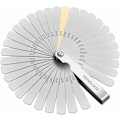 Miniatyrbilde 1 av 5: 32 blads tykkelsesmåler, tykkelsesmåler i dobbelt rustfritt stål med metrisk/imperial markering for å måle bredden eller tykkelsen på gapet