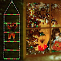 Miniatyrbild 3 av 5: LED Julbelysning - 1m Juldekorationsstege med Jultomte, Juldekorationsljus för Inomhus Utomhus, Fönster, Trädgård, Hem, Vägg, C
