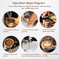 Miniatyrbild 3 av 5: 2 st 51 mm kaffefilterhållare, återanvändbart permanent kaffefilter filterlöst kaffefilter i rostfritt stål, kaffemaskin reservdelsaccessoar