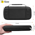 Miniatyrbilde 2 av 5: (Svart) 1 stk Nintendo Switch Lite-etui, hardt etui for Nintendo Switch Lite-konsoll, inkluderer 8 spillkort, JoyCon og annet tilbehør.