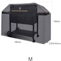 Miniatyrbillede 2 af 4: Vandtæt grillbetræk 100 x 60 x 150 cm sort