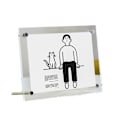Miniatyrbilde 1 av 5: Krystallklar akryl fotoramme 6-tommers (0,3*15,3 cm) postkortdisplaystativ skrivebordsfotoramme bilde ramme bordkort