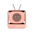 Miniatyrbilde 1 av 4: Søt Mini Bærbar Bluetooth-høyttaler (Rosa)