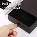 Miniatyrbild 3 av 4: 2 stycken smyckespresentförpackning smyckesdisplayfodral presentaskar 9 9 9 1,7 cm / 3,5 0,6 tum Liten presentask kragöglor förvaring förvaring-svart