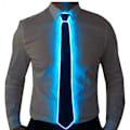 Miniatyrbilde 1 av 5: (Blå) LED Lysende Slips Glow Lysende Slips Neon Led Slips LED Lysende Slips Kul Nyhetsslips For Fest