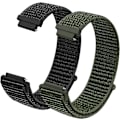 Miniatyrbild 1 av 5: Nylonrem, klockarmband för ersättning, enkelt utbytbara klockarmband för herr- och damklockor, även för smartklockor, barnklocka 16MM mörk