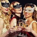 Miniatyrbilde 5 av 5: 2 stk. maske for maskeradeball, svart filigran og sølv filigran fest fancy julemaske masker for maskeradeball