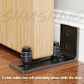 Pikkukuva 5 / 5: 2 kpl Liukuovien lattiaohjaimia - Musta - RWSliding Door Hardware