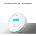Miniatyrbillede 2 af 5: Kuliltealarm, batterifri digital CO-alarm med baggrundsbelyst LCD-skærm og LED-indikatorer til hjemmet, køkkenet, badeværelset, lageret