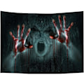 Miniatyrbilde 4 av 5: Halloween-gobelin 51,18x 59,06 tommer Zombie 3D-utskrift Skummel veggteppe Foldbar vaskbar Halloween-dekorasjoner