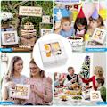 Miniatyrbillede 3 af 5: 10 stk. 4 hullers cupcake æsker hvid, 16x16x7.6cm(6.3x6.3x3)