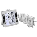 Miniatyrbild 1 av 4: Digital hygrometertermometer med LCD-bakgrundsbelysning, fukt- och temperaturmätare i realtid, max/min-registrering