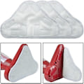 Miniatyrbild 4 av 4: Paket med 6 rengöringspads för mikrofiberångmopp, kompatibel ersättning för ångmoppar H2O X5 H20 tvättbar