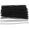 Miniatyrbilde 1 av 5: Sett med 100 spiralbindingsspiraler 48 Boucles 4: 1 Pas A4 Plastbindingspapir 40 ark kapasitet 8 mm i svart diameter