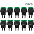 Miniatyrbillede 2 af 5: Hurtigkobling, 10 stk. Plastik Haveslangekoblinger Mikro Irrigation Adapter Hurtigkobling Passer til 4/7 mm Slanger