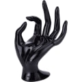 Miniatyrbillede 4 af 5: Håndsmykke Display Stativ, Hånd Ring Holder Armbånd Smykker Stativ OK Form Hånd Stativ Smykker Showcase Display til Hjem og Butik, Sort, 1PC