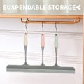 Miniatyrbillede 4 af 5: 3 stk. bruse-skraber, glas-skraber, silikone beige bruse-skraber, spejl bruseglas-skraber, badeværelse, vindue, bilrude, glasdør