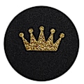 Miniatyrbillede 1 af 3: Bilvandskåle med varmt guldglitter krone, universelle til bilmodeller (2 stk.)