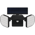 Pikkukuva 1 / 5: 56 LED aurinkovalot ulkona vedenpitävä IP65, aurinkovalaisin liiketunnistimella, langaton aurinkoseinänvalo turvavala puutarhaan, autotalliin, pihalle, S