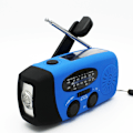 Miniatyrbild 2 av 5: Solradio, bärbar USB-laddningsbar 2000mAh utomhuscamping powerbank med ficklampafunktion