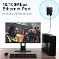 Miniatyrbillede 5 af 5: WiFi Repeater Kraftig Trådløs Forstærker, WiFi Extender Booster 300Mbps 2.4Ghz, 2 Ethernet Port, WPS, Nem at Installere, Kompatibel med Alle Routere, A