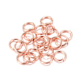 Miniatyrbillede 1 af 4: 500 O-ringe i forskellige størrelser, åben ring, enkelt ring, jernring, C-ring, forbindelsesring, DIY smykketilbehør 4x0,7mm tyk (Rose gold)