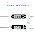 Miniatyrbilde 5 av 5: Digitalt kjøkkentermometer, termometer for hjemmebruk, matlagingstermometer, lang probe, korrosjonsbestandig, °C/°F byttbar for kjøkken, grill