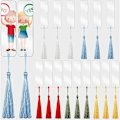Miniatyrbilde 1 av 5: Parti med 30 stk. transparente akrylside, 12 x 3,2 cm Jomfru DIY bokmerker Side med fargerike dusker for studentlærere gave lesere