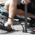 Miniatyrbillede 4 af 5: Højtryks cykelpumpe (32*13cm), 120 PSI bærbar cykel luftpumpe i aluminiumlegering, egnet til Presta og Shrader ventiler.